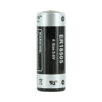 Titus ER18505 A 4000mAh 3.6V Lithium Thionyl Chloride (LiSOCI2) Button Top Battery - Bulk