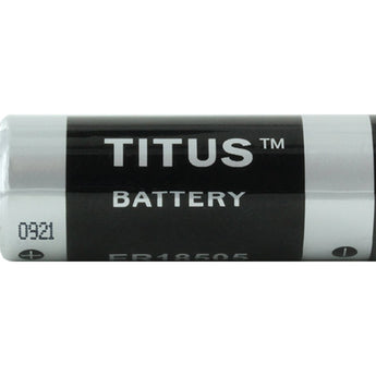 Titus ER18505 A 4000mAh 3.6V Lithium Thionyl Chloride (LiSOCI2) Button Top Battery - Bulk
