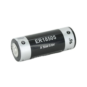 Titus ER18505-AX A 4000mAh 3.6V Lithium Thionyl Chloride (LiSOCI2) Button Top Battery with Axial Leads - Bulk