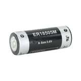 Titus ER18505M Fat-A 3200mAh 3.6V Lithium Thionyl Chloride (LiSOCI2) Spiral Wound Button Top Battery - Bulk