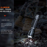 Fenix TK11R Rechargeable LED Flashlight - 1600 Lumens - Uses 1 x 18650 (Included) or 2 x CR123A
