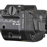 Streamlight TLR-8 HL-X Sub USB LED Weapon Light  - 1000 Lumens  -  Includes 1 x SL-B9 Battery Pack and USB-C Charging Cable - Choice of Laser Color and Weapon Mount