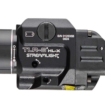 Streamlight TLR-8 HL-X USB LED Weapon Light - 1000 Lumens - Includes 1 x SL-B9 Battery Pack and USB-C Charging Cable - Red or Green Laser