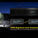 Nitecore TM12K Tiny Monster Rechargeable LED Flashlight - 12000 Lumens - 6 x CREE XHP50 - Uses Built-in 4800mAh Li-ion Battery Pack