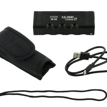 Nitecore TM12K Tiny Monster Rechargeable LED Flashlight - 12000 Lumens - 6 x CREE XHP50 - Uses Built-in 4800mAh Li-ion Battery Pack