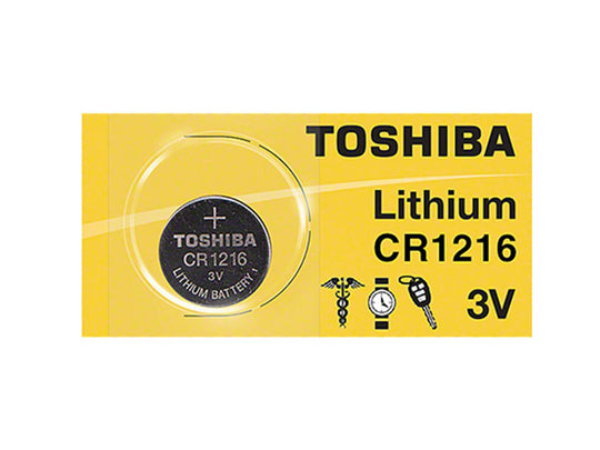Toshiba CR1216 Coin Cell Battery - 1 Piece Tear Strip
