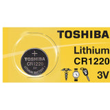 Toshiba CR1220 40mAh 3V Lithium (LiMnO2) Coin Cell Battery - 1 Piece Tear Strip, Sold Individually