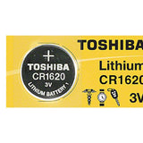Toshiba CR1620 75mAh 3V Lithium (LiMnO2) Coin Cell Battery - 1 Piece Tear Strip, Sold Individually