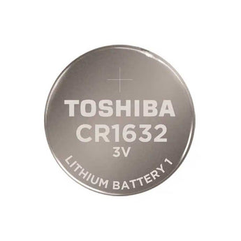 Toshiba CR1632 140mAh 3V Lithium (LiMnO2) Coin Cell Battery - 1 Piece Tear Strip, Sold Individually