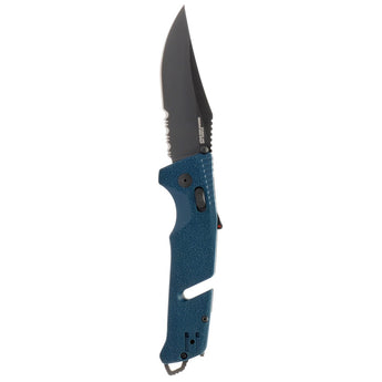 SOG Trident AT Folding Knife - Partially Serrated Blade - Olive Drab or Uniform Blue