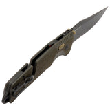SOG Trident AT Folding Knife - Partially Serrated Blade - Olive Drab or Uniform Blue