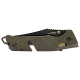 SOG Trident AT Folding Knife - Partially Serrated Blade - Olive Drab or Uniform Blue