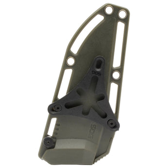 SOG Trident FX Fixed Blade Knife - Straight Edge or Partially Serrated Blade - Blackout or OD Green