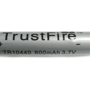 TrustFire TR 10440 600mAh 3.7V Protected Lithium Ion (Li-ion) Button Top Battery - Bulk