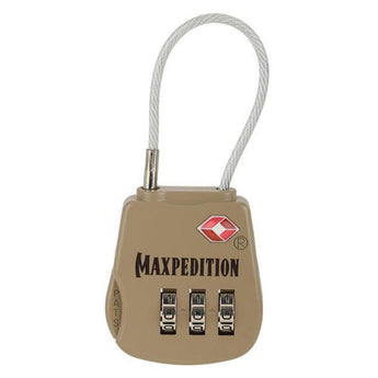 Maxpedition Tactical Luggage Lock - Black, Foliage Green, or Khaki