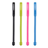 Nite Ize Gear Tie Cordable Rubber Twist Tie with Stretch Loop - 3-Inch - 4 Pack - Assorted Colors (GTK3-A1-4R7)