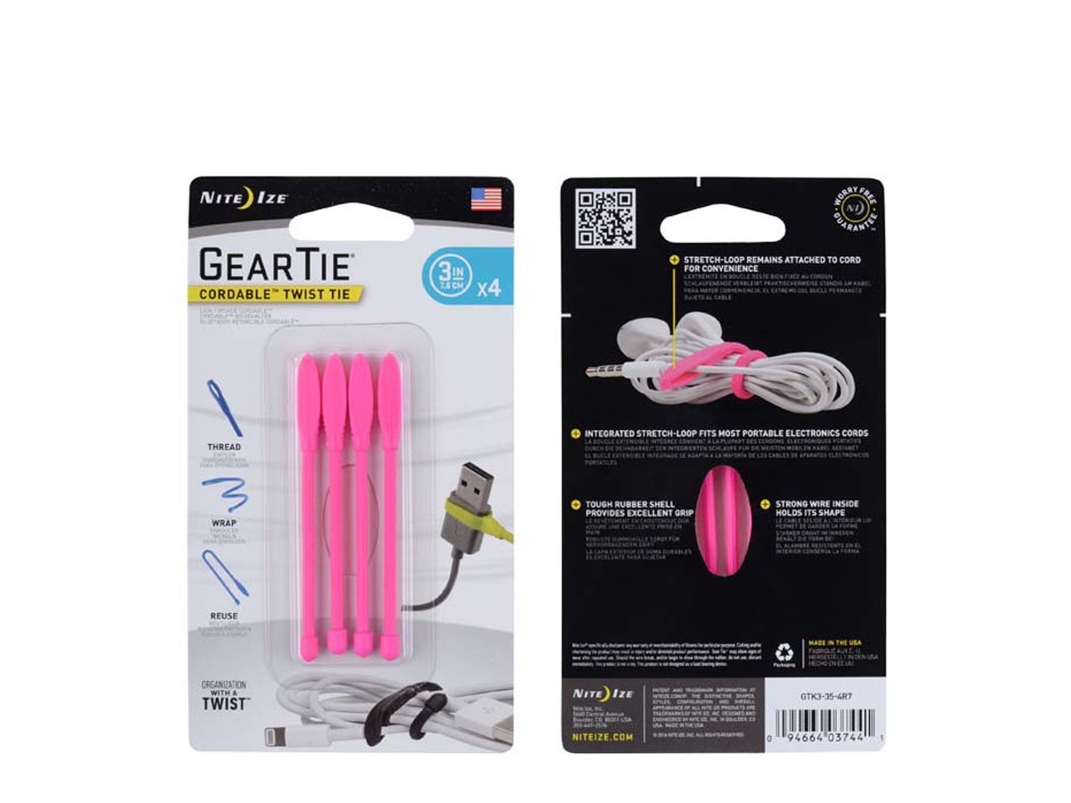 Nite Ize 3 in. Gear Tie Cordable Twist Tie, Bright Blue (4-Pack) GTK3-38-4R7 - The Home Depot Nite Ize 3 in. Gear Tie Cordable Twist Tie, Bright Blue (4-Pack) GTK3-38-4R7 - The Home Depot