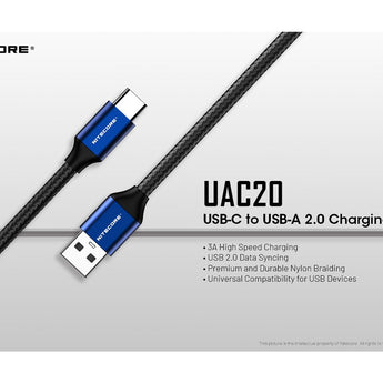 Nitecore UAC20 USB-A to USB-C 3A Charging Cable