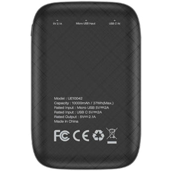 Energizer 5V 2.4A 10000mAh Power Bank Charger with LCD Screen (UE10042) - Black