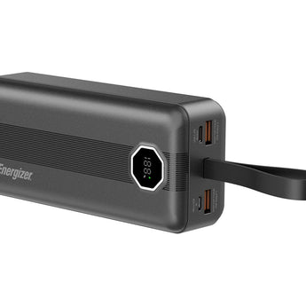 Energizer USB Quick-Charge Power Bank with Display Screen - 10,000mAh to 30,000mAh Capacity