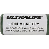 Ultralife UHR-XR26650-S 3.3V 8.4Ah 5/4 C Hybrid Lithium Primary (Li-CFx / MnO2) Battery with End Caps - Bulk