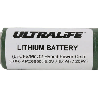 Ultralife UHR-XR26650-S 3.3V 8.4Ah 5/4 C Hybrid Lithium Primary (Li-CFx / MnO2) Battery with End Caps - Bulk