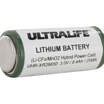 Ultralife UHR-XR26650-S 3.3V 8.4Ah 5/4 C Hybrid Lithium Primary (Li-CFx / MnO2) Battery with End Caps - Bulk