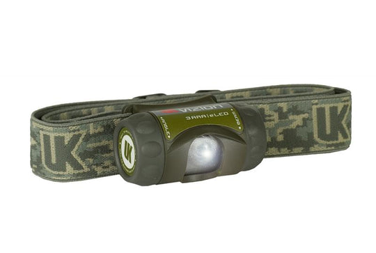 Underwater Kinetics Vizion eLED Headlamp - 65 Lumens - Uses 3 x AAAs - Class I Div 1 - Olive Drab Green (17005)