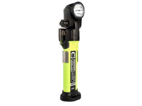 Underwater Kinetics 4AA Lighthouse LED Flashlight - 130 Lumens - Single or Dual Beam - Uses 4 x AA - Safety Yellow