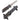 Underwater Kinetics Fusilier HYDRALLOY 30234 Fixed Blade Dive Knife - 3.7-inch Straight/Serrated, Blunt Tip - Black