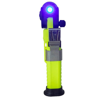 Underwater Kinetics 4AA Lighthouse LED Flashlight - 130 Lumens - Dual Beam - Rear Blue - Uses 4 x AA - Safety Yellow