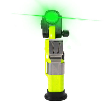 Underwater Kinetics 4AA Lighthouse LED Flashlight - 130 Lumens - Dual Beam - Rear Green - Uses 4 x AA - Safety Yellow