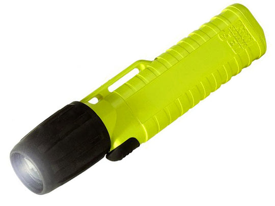 Underwater Kinetics UK4AA-AS2ZM 14506 eLED Zoom Hands-Free Work Light with Front Switch - 77 Lumens - Class I Div 2 - Uses 4 x AAs - Safety Yellow