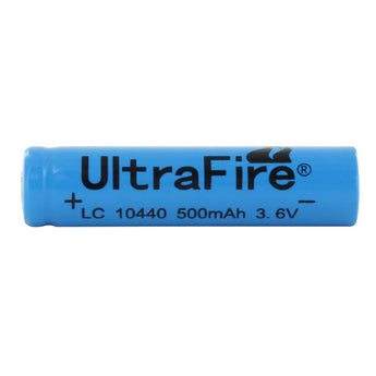 UltraFire UF AAA 10440 500mAh 3.6V Unprotected Lithium Ion (Li-ion) Button Top Battery - Bulk