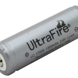 UltraFire UF 17500 1300mAh 3.7V Protected Lithium Ion (Li-ion) Button Top Battery - Bulk