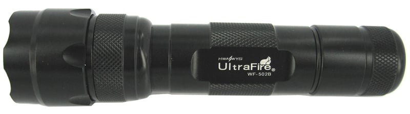 Ultrafire Logo UltraFire WF-502B LED Flashlight 6V - 7.4V with Pocket Clip | Battery ...