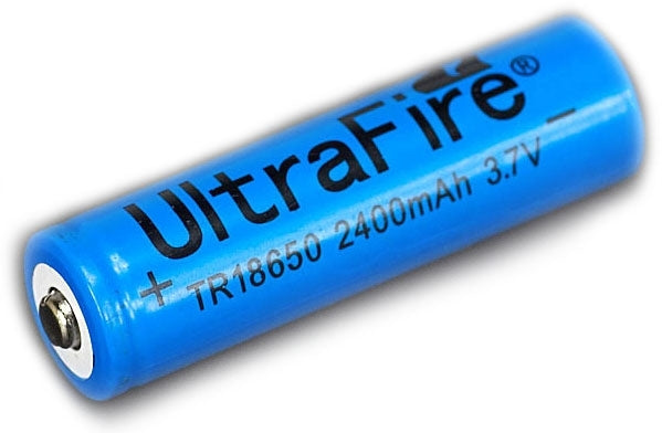 UltraFire TR 18650 2400mAh 3.7V Unprotected Lithium Ion (Li-ion) Butto