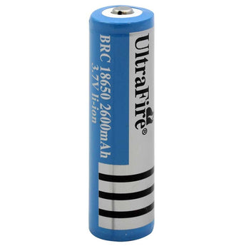 UltraFire BRC 18650 2600mAh 3.7V Protected Lithium Ion (Li-ion) Button Top Battery - Boxed