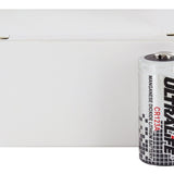 UltraLife UB123A CR123A 1650mAh 3V Lithium (LiMnO2) Button Top Photo Battery - Bulk - Made in the USA