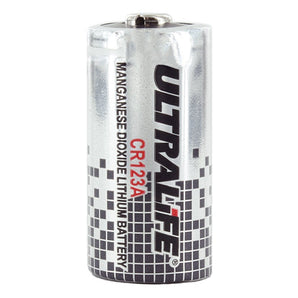 UltraLife UB123A CR123A 1650mAh 3V Lithium (LiMnO2) Button Top Photo Battery - Bulk - Made in the USA
