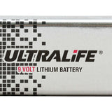 UltraLife Long-Life U9VL 9V 1200mAh Lithium (LiMnO2) Battery - Snap Connectors - 1 Piece Bulk - With Cap