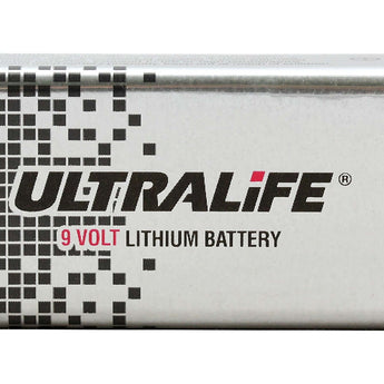 UltraLife Long-Life U9VL 9V 1200mAh Lithium (LiMnO2) Battery - Snap Connectors - 1 Piece Bulk - With Cap