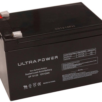 UltraPower UP12120F2 12Ah 12V Rechargeable Sealed Lead Acid (SLA) Battery - F2 Terminal