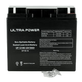 UltraPower UP12180NB 18Ah 12V Rechargeable Sealed Lead Acid (SLA) Battery - NB Terminal