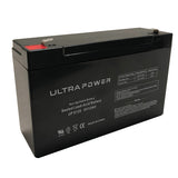 UltraPower UP6120F1 12Ah 6V Rechargeable Sealed Lead Acid (SLA) Battery - F1 Terminal