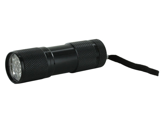 Golden Gadgets Ultraviolet UV 9-LED Pocket Flashlight - Runs on 3 x AAA (UV-509)
