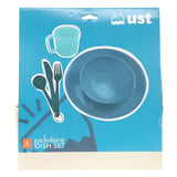 Ultimate Survival Technologies PackWare Dish Set - Includes Plate, Bowl, Cup, Fork, Knife and Spoon for Camping - Orange