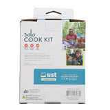 Ultimate Survival Technologies Solo Cook Kit - Hard Anodized Aluminum - Includes Pot with Lid / Frying Pan - Silicone Handles