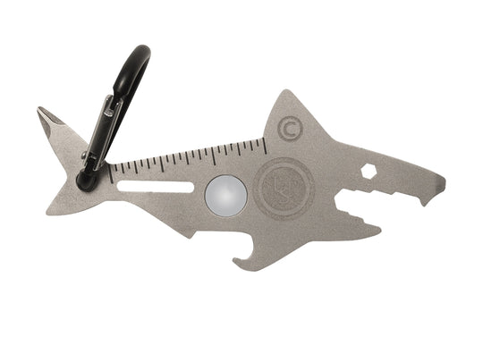 Ultimate Survival Technologies Tool A Long Shark Multi-Tool - Stainless Steel - 8 Total Tools - TSA-Compliant (20-02750)