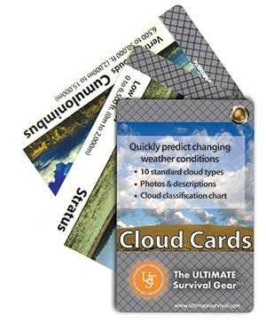 Ultimate Survival Technologies Learn and Live Pocket Guide - Clouds - 11 Informative Cards for Understanding Weather Patterns (20-80-0260)
